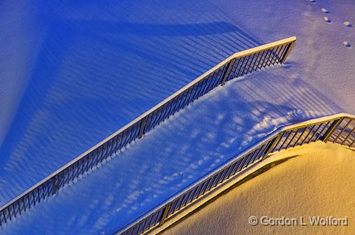 Snow-Covered Steps_20933-8.jpg - Photographed along the Rideau Canal Waterway at Smiths Falls, Ontario, Canada.